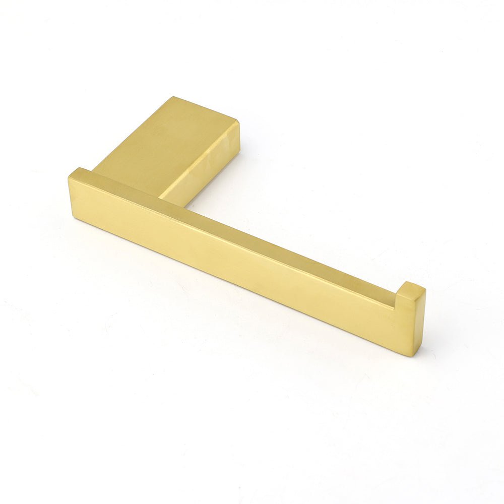 Bahtroom Brushed Gold Toilet Paper Roll Tissue Roll Holder Rack Wall Mounted Kit - Home & Garden > Bathroom Accessories > Shower Accessories - Rivercity House & Home Co. (ABN 18 642 972 209) - Affordable Modern Furniture Australia