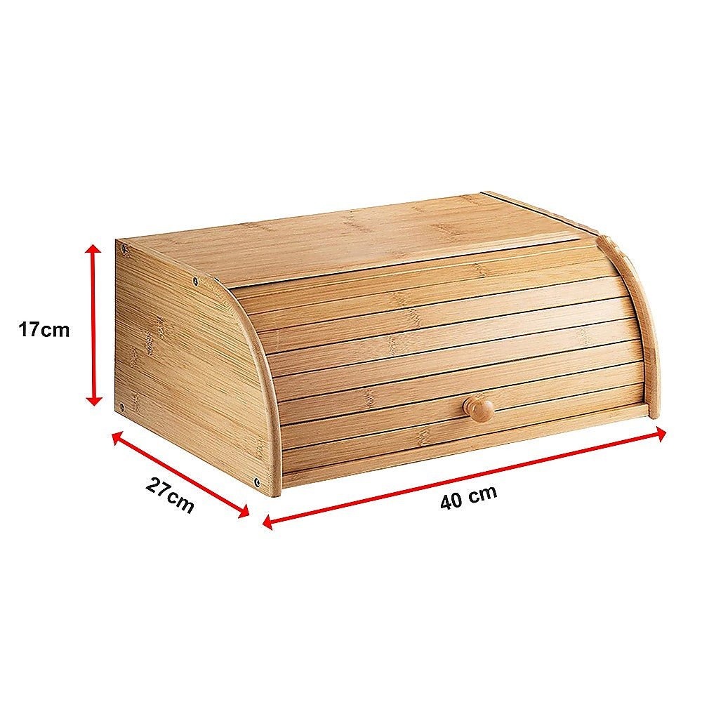 Bamboo Bread Box Kitchen Storage - Home & Garden > Kitchenware > Kitchen Utensils - Rivercity House & Home Co. (ABN 18 642 972 209) - Affordable Modern Furniture Australia