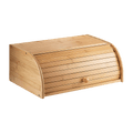 Bamboo Bread Box Kitchen Storage with Rolltop Lid - Natural