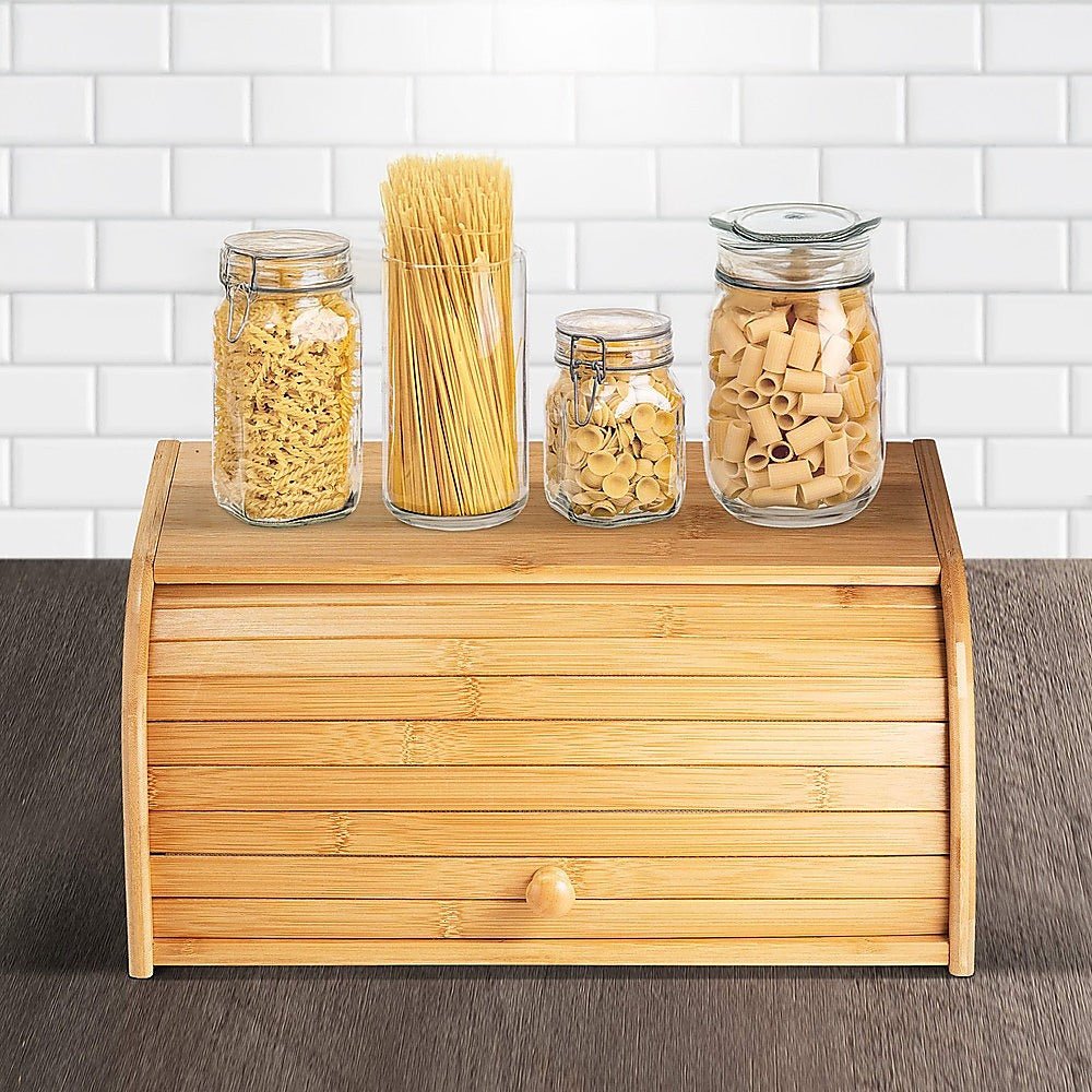 Bamboo Bread Box Kitchen Storage - Home & Garden > Kitchenware > Kitchen Utensils - Rivercity House & Home Co. (ABN 18 642 972 209) - Affordable Modern Furniture Australia
