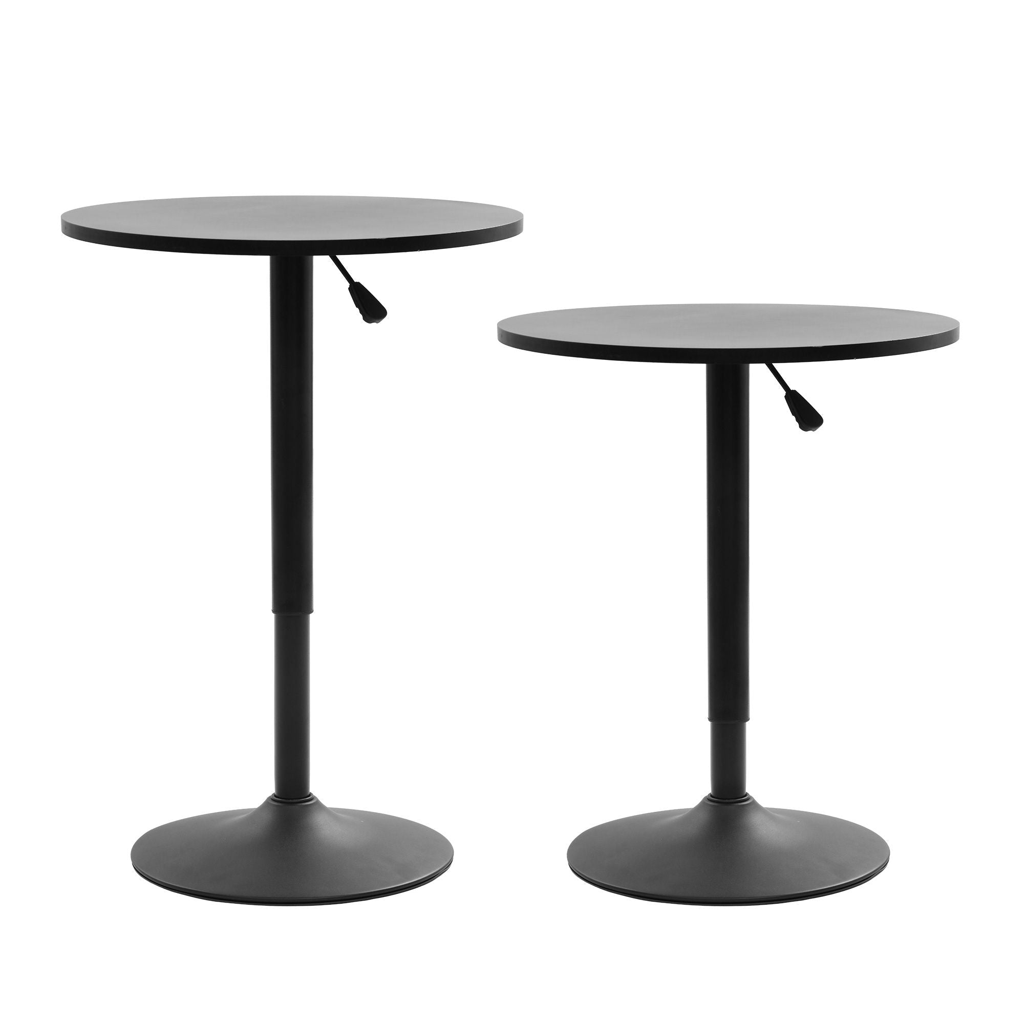 Bar Stools and Table Set 3PCS Dining Desk Kitchen Chairs Cafe Pub Black - Furniture > Bar Stools & Chairs > Table & Bar Stools - Rivercity House & Home Co. (ABN 18 642 972 209) - Affordable Modern Furniture Australia