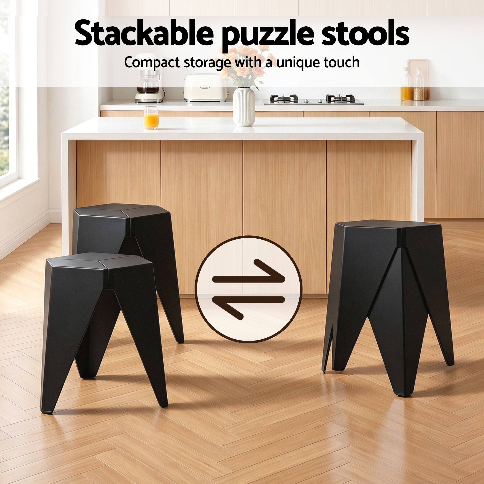 Bar Stools and Table Set 3PCS Dining Desk Kitchen Chairs Cafe Pub Black - Furniture > Bar Stools & Chairs > Table & Bar Stools - Rivercity House & Home Co. (ABN 18 642 972 209) - Affordable Modern Furniture Australia