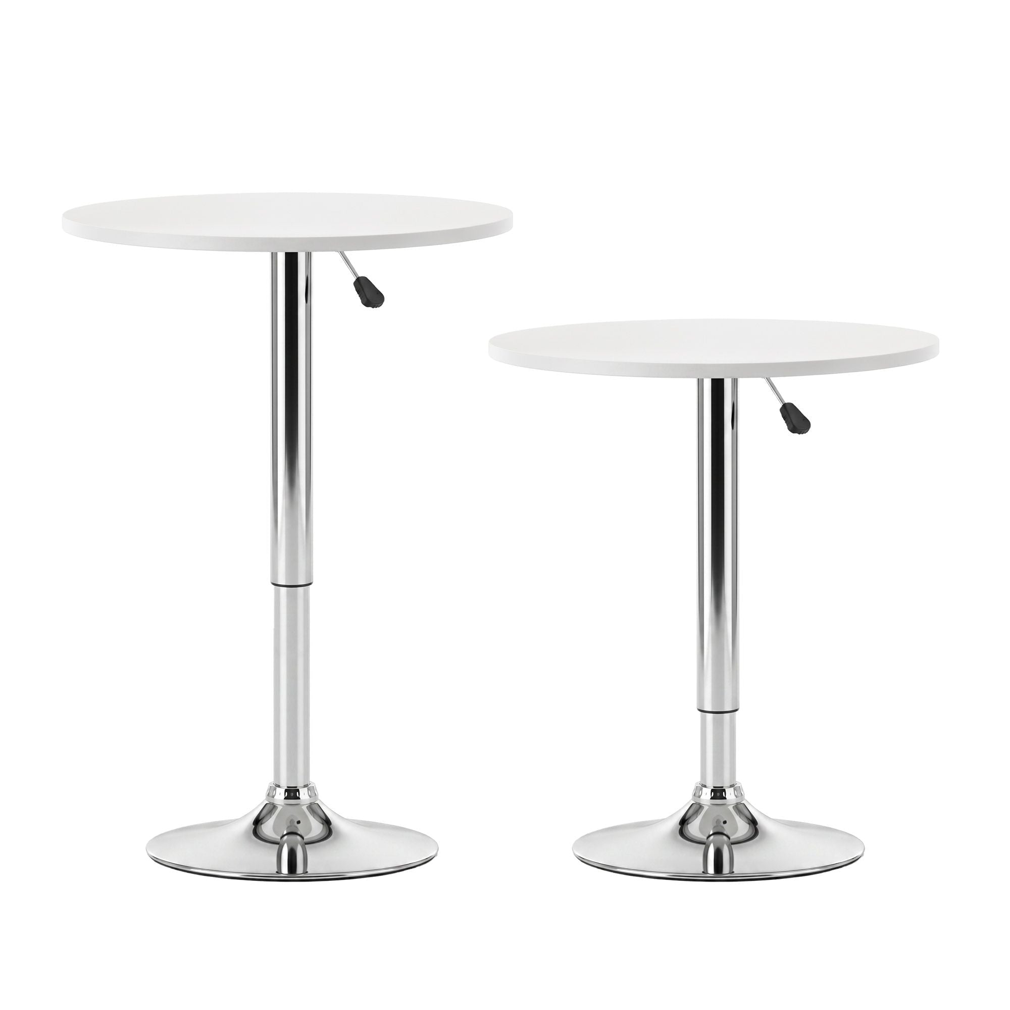 Bar Stools and Table Set 3PCS Dining Desk Kitchen Chairs Cafe Pub White - Furniture > Bar Stools & Chairs > Table & Bar Stools - Rivercity House & Home Co. (ABN 18 642 972 209) - Affordable Modern Furniture Australia