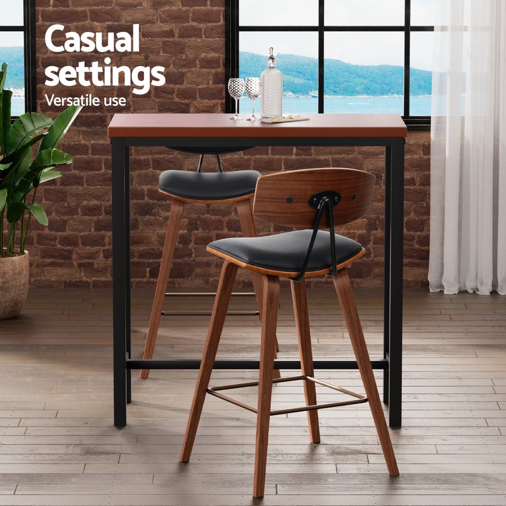 Bar Table and Stools Set Dining Desk Kitchen Chairs Cafe Pub - Furniture > Bar Stools & Chairs > Table & Bar Stools - Rivercity House & Home Co. (ABN 18 642 972 209) - Affordable Modern Furniture Australia
