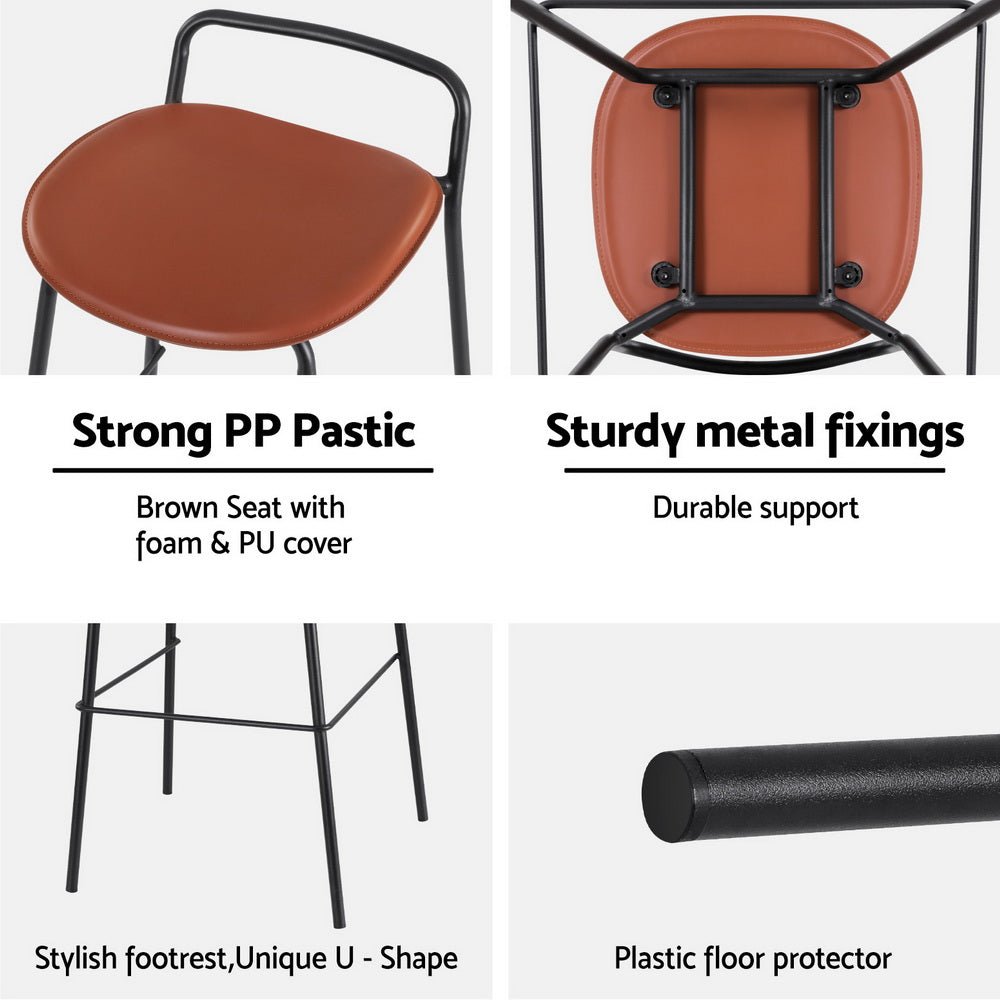 Bar Table and Stools Set Dining Desk Kitchen Chairs Cafe Pub - Furniture > Bar Stools & Chairs > Table & Bar Stools - Rivercity House & Home Co. (ABN 18 642 972 209) - Affordable Modern Furniture Australia