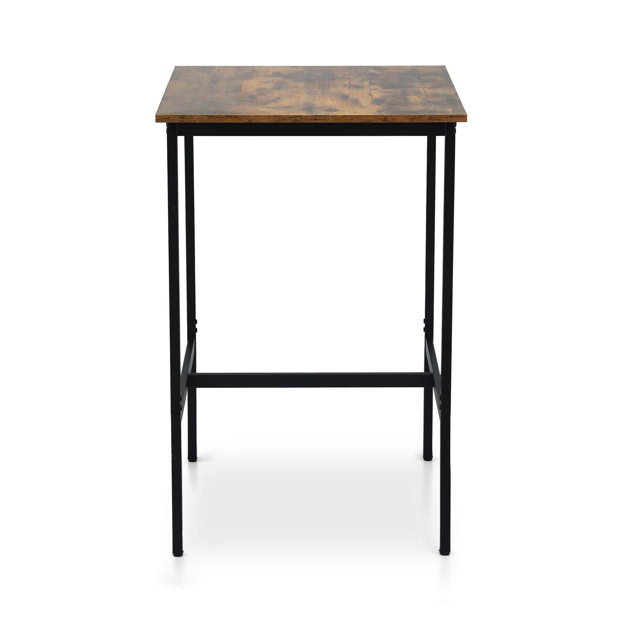 Bar Table Counter Kitchen Dining Desk Pub 60x92cm Vintage Metal Walnut - Furniture > Living Room > Coffee Tables - Rivercity House & Home Co. (ABN 18 642 972 209) - Affordable Modern Furniture Australia