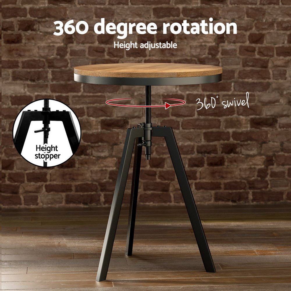 Bar Table Stools Set Dining Desk Industrial Kitchen Chairs Cafe Pub - Furniture > Bar Stools & Chairs > Table & Bar Stools - Rivercity House & Home Co. (ABN 18 642 972 209) - Affordable Modern Furniture Australia
