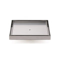 200x200mm Square Tile Insert Floor Drain Shower Grate with 50mm Waste - Brushed Silver
