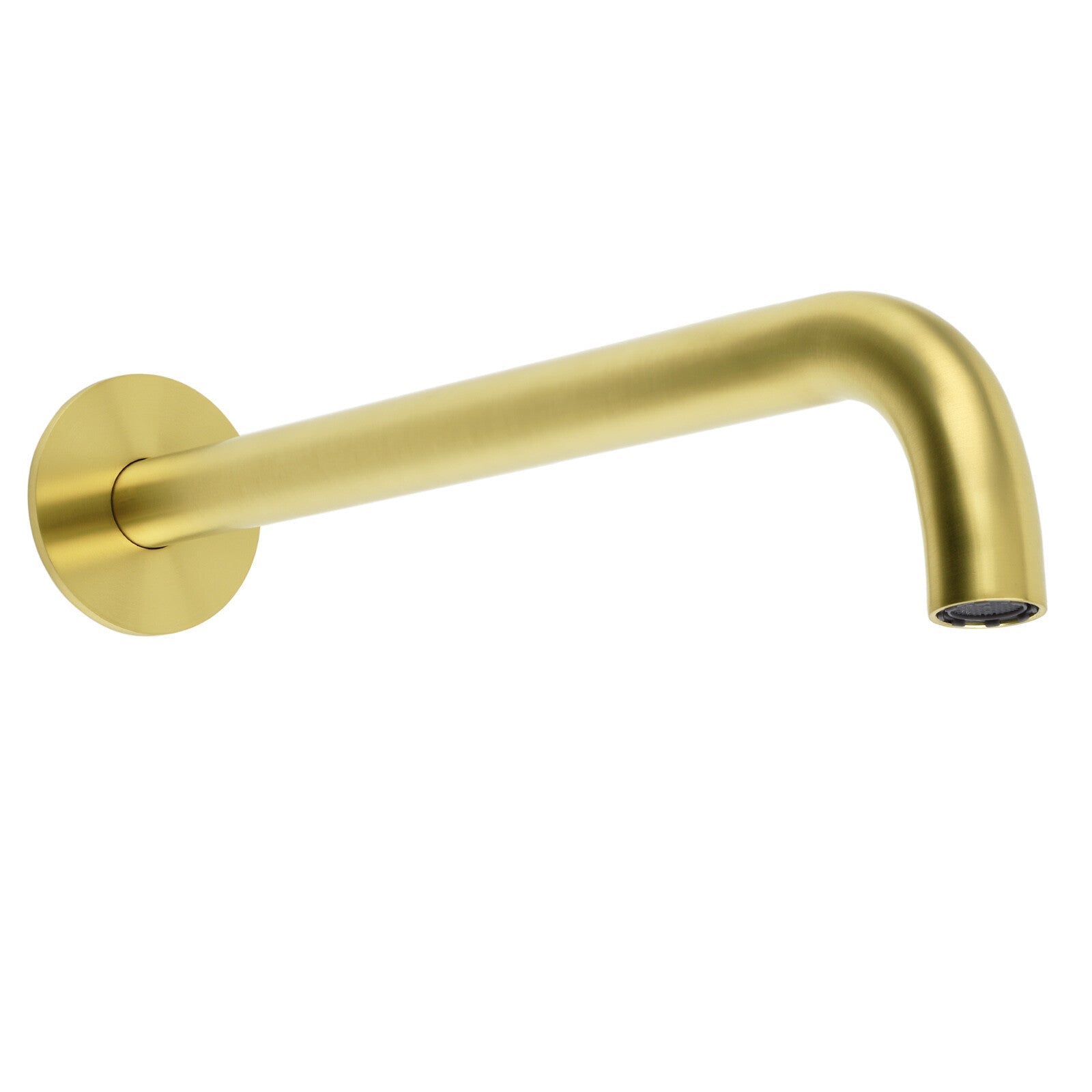 Bathroom 300mm Long Wall Mounted Extention Bath Tub Filler Spout Brushed Gold - Furniture > Bathroom > Shower Heads & Screens - Rivercity House & Home Co. (ABN 18 642 972 209) - Affordable Modern Furniture Australia