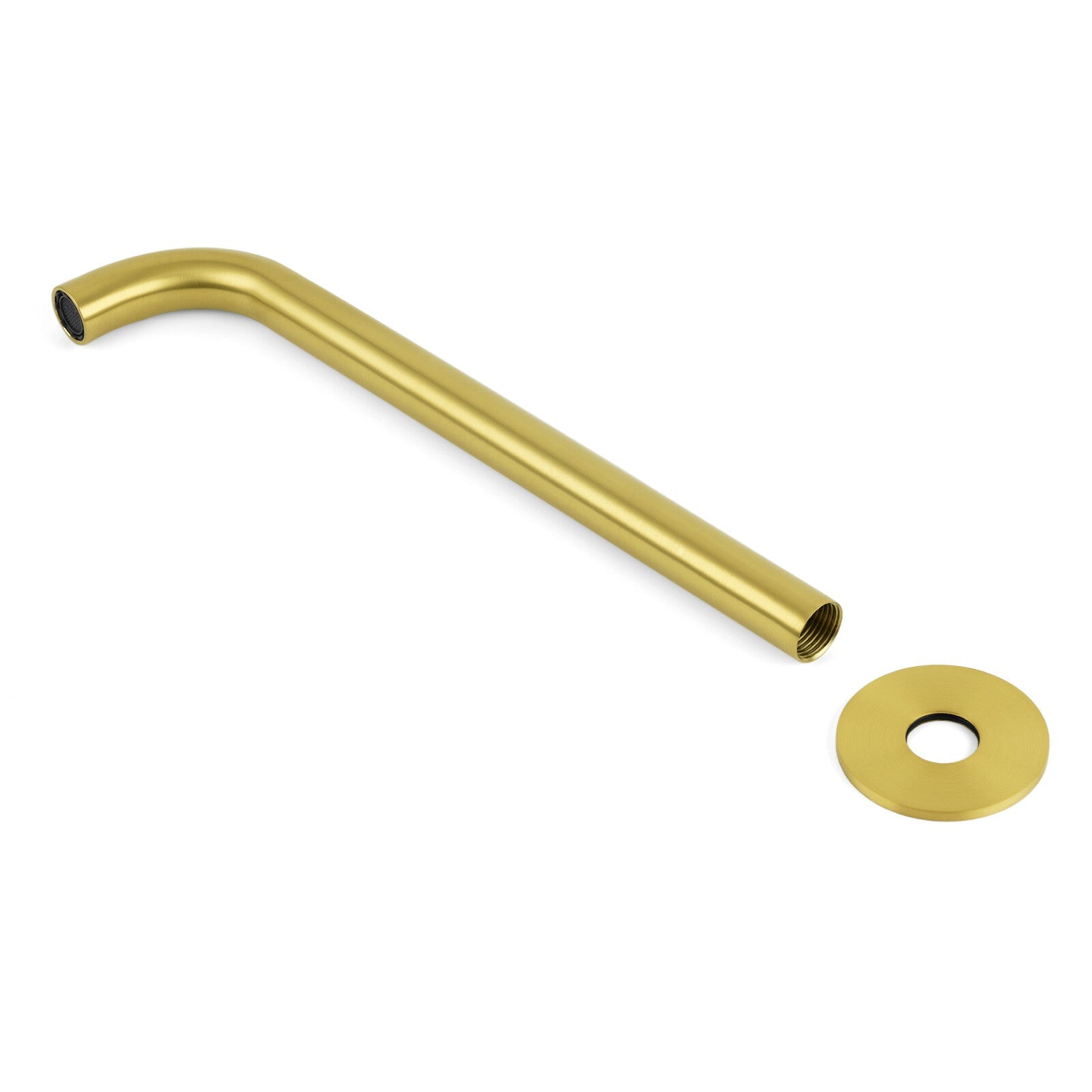 Bathroom 300mm Long Wall Mounted Extention Bath Tub Filler Spout Brushed Gold - Furniture > Bathroom > Shower Heads & Screens - Rivercity House & Home Co. (ABN 18 642 972 209) - Affordable Modern Furniture Australia