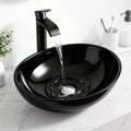 Ceramic Bathroom Vanity Basin Hand Wash Sink 41x34cm - Black