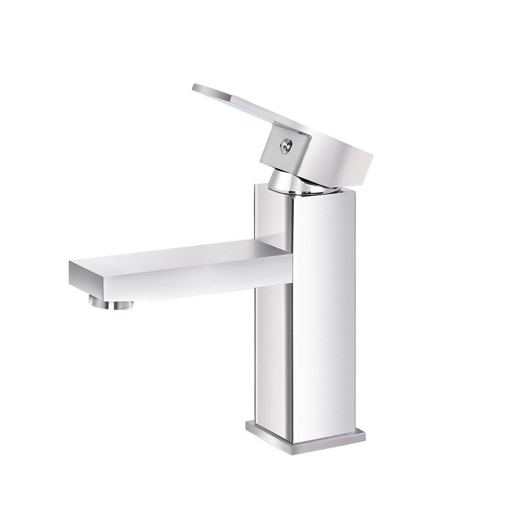 Bathroom Basin Mixer Tap Square Faucet Vanity Laundry Chrome - Furniture > Bathroom > Tap & Sink Accessories - Rivercity House & Home Co. (ABN 18 642 972 209) - Affordable Modern Furniture Australia
