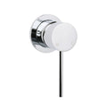 Bathroom Round Pin Lever Shower Mixer Valve with Hot Cold Tapware - Chrome