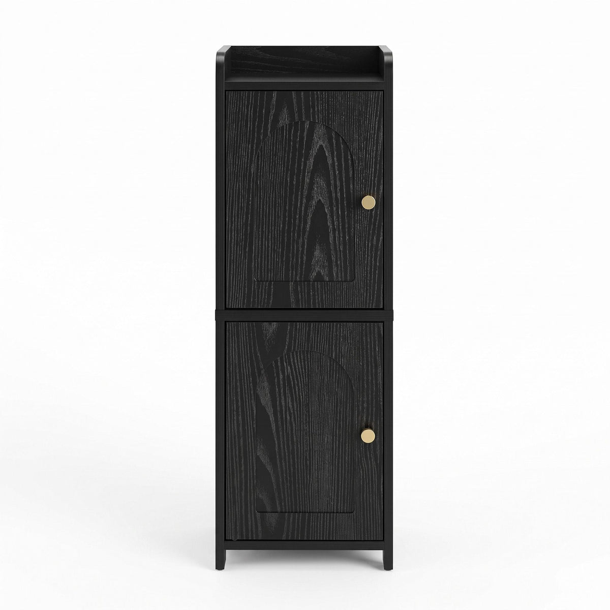 Bathroom Freestanding Storage Cabinet Narrow Floor Shelf with Adjustable Shelves - Black - Furniture > Bathroom > Bathroom Cabinets, Cupboards & Storage - Rivercity House & Home Co. (ABN 18 642 972 209) - Affordable Modern Furniture Australia