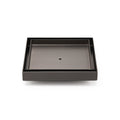 150mm Grey Metal Tile Insert Floor Drain Shower Grate with 80mm Waste Outlet