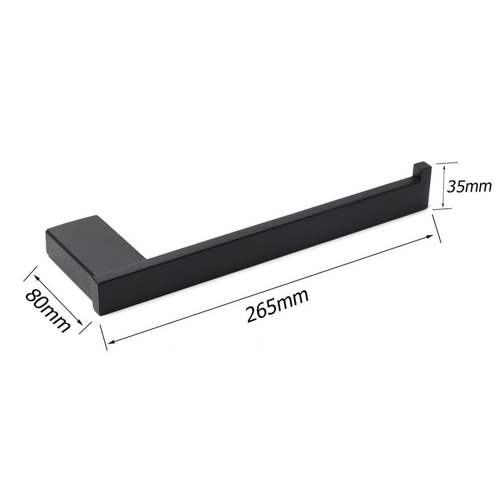 Bathroom Matt Black Stainless Steel Square Towel Rack Clothes Wall Mount Holder - Home & Garden > Bathroom Accessories > Shower Accessories - Rivercity House & Home Co. (ABN 18 642 972 209) - Affordable Modern Furniture Australia