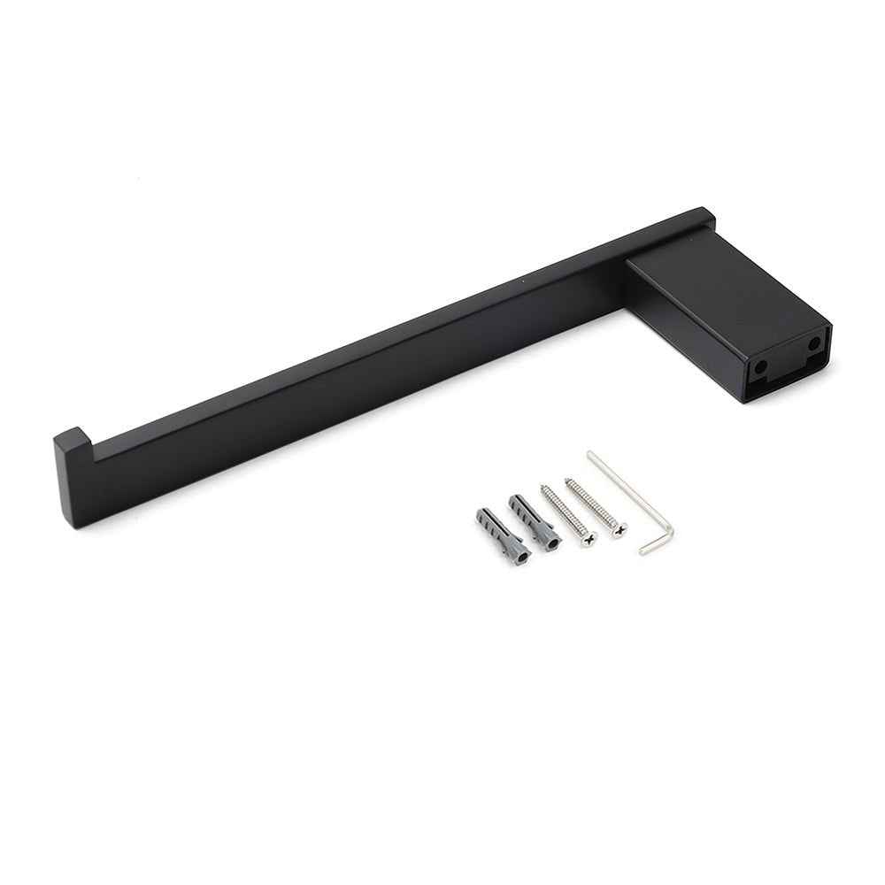 Bathroom Matt Black Stainless Steel Square Towel Rack Clothes Wall Mount Holder - Home & Garden > Bathroom Accessories > Shower Accessories - Rivercity House & Home Co. (ABN 18 642 972 209) - Affordable Modern Furniture Australia