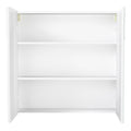Bathroom Mirror Cabinet 75CM with 5X Magnifying Mirror & Soft-Close Hinges - White