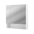 Bathroom Wall Hung Medicine Cabinet with Adjustable Shelves 700x750mm - White