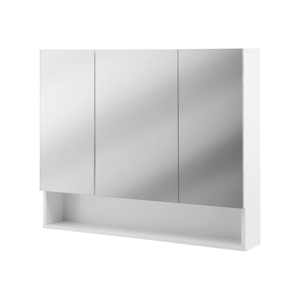 Bathroom Mirror Cabinet Medicine Adjustable Shelves Wall Hung 900x750mm White - Furniture > Bathroom > Bathroom Cabinets, Cupboards & Storage - Rivercity House & Home Co. (ABN 18 642 972 209) - Affordable Modern Furniture Australia