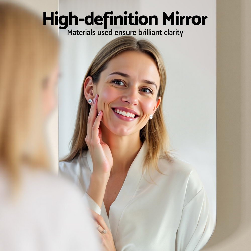 Bathroom Mirror Cabinet Medicine Shaving Arch Wall Hung 450x900mm White - Furniture > Bathroom > Bathroom Cabinets, Cupboards & Storage - Rivercity House & Home Co. (ABN 18 642 972 209) - Affordable Modern Furniture Australia