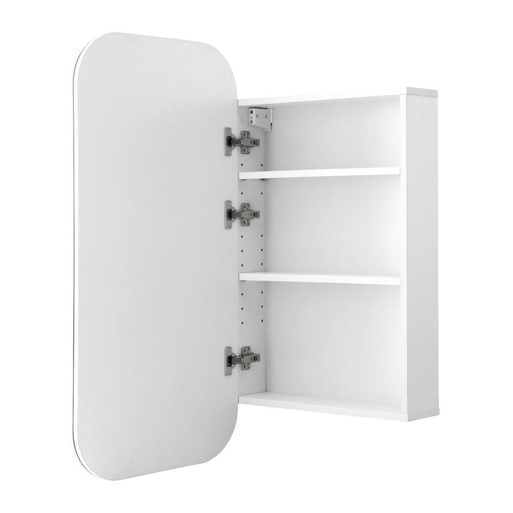 Bathroom Mirror Cabinet Medicine Shaving Arch Wall Hung 450x900mm White - Furniture > Bathroom > Bathroom Cabinets, Cupboards & Storage - Rivercity House & Home Co. (ABN 18 642 972 209) - Affordable Modern Furniture Australia