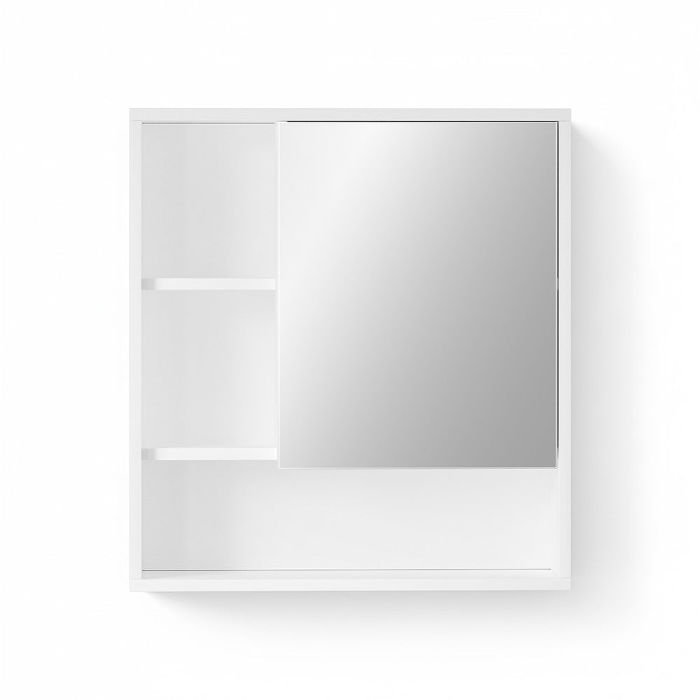 Bathroom Mirror Cabinet Mirrored Medicine Adjustable Shelf Wall Mounted 560mm White - Furniture > Bathroom > Bathroom Cabinets, Cupboards & Storage - Rivercity House & Home Co. (ABN 18 642 972 209) - Affordable Modern Furniture Australia