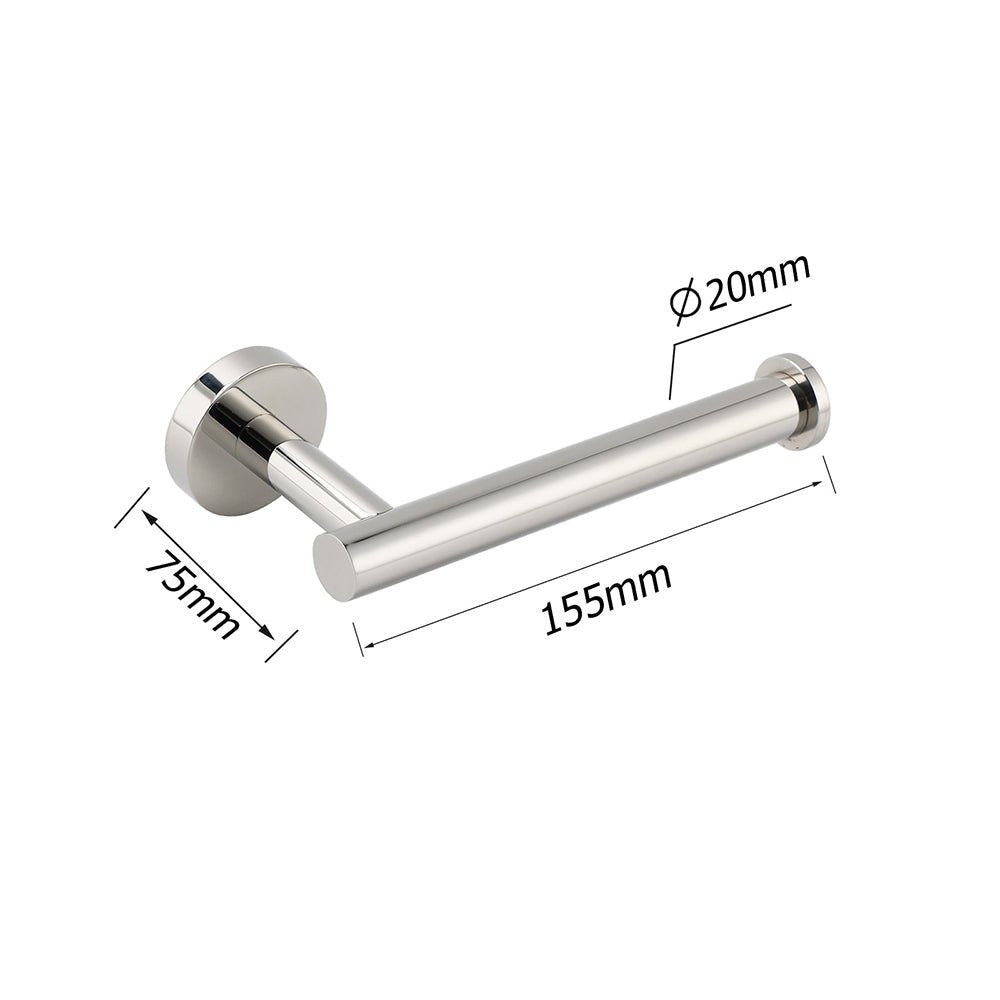 Bathroom Mirror Chrome Stainless Steel Toilet Paper Roll Tissue Holder Rack Kit - Home & Garden > Bathroom Accessories > Shower Accessories - Rivercity House & Home Co. (ABN 18 642 972 209) - Affordable Modern Furniture Australia