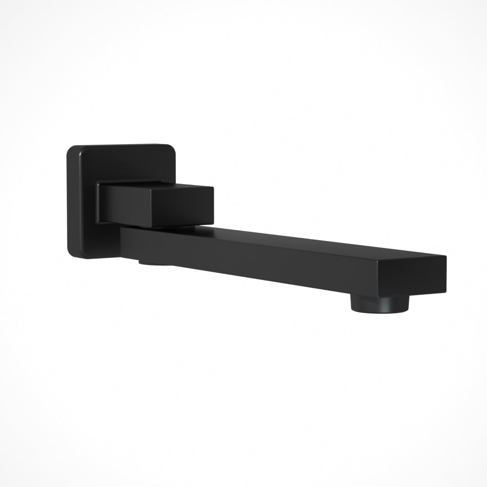Bathroom Mixer Spout Wall Bath Tap Square Swivel Bathtub Black - Furniture > Bathroom > Tap & Sink Accessories - Rivercity House & Home Co. (ABN 18 642 972 209) - Affordable Modern Furniture Australia