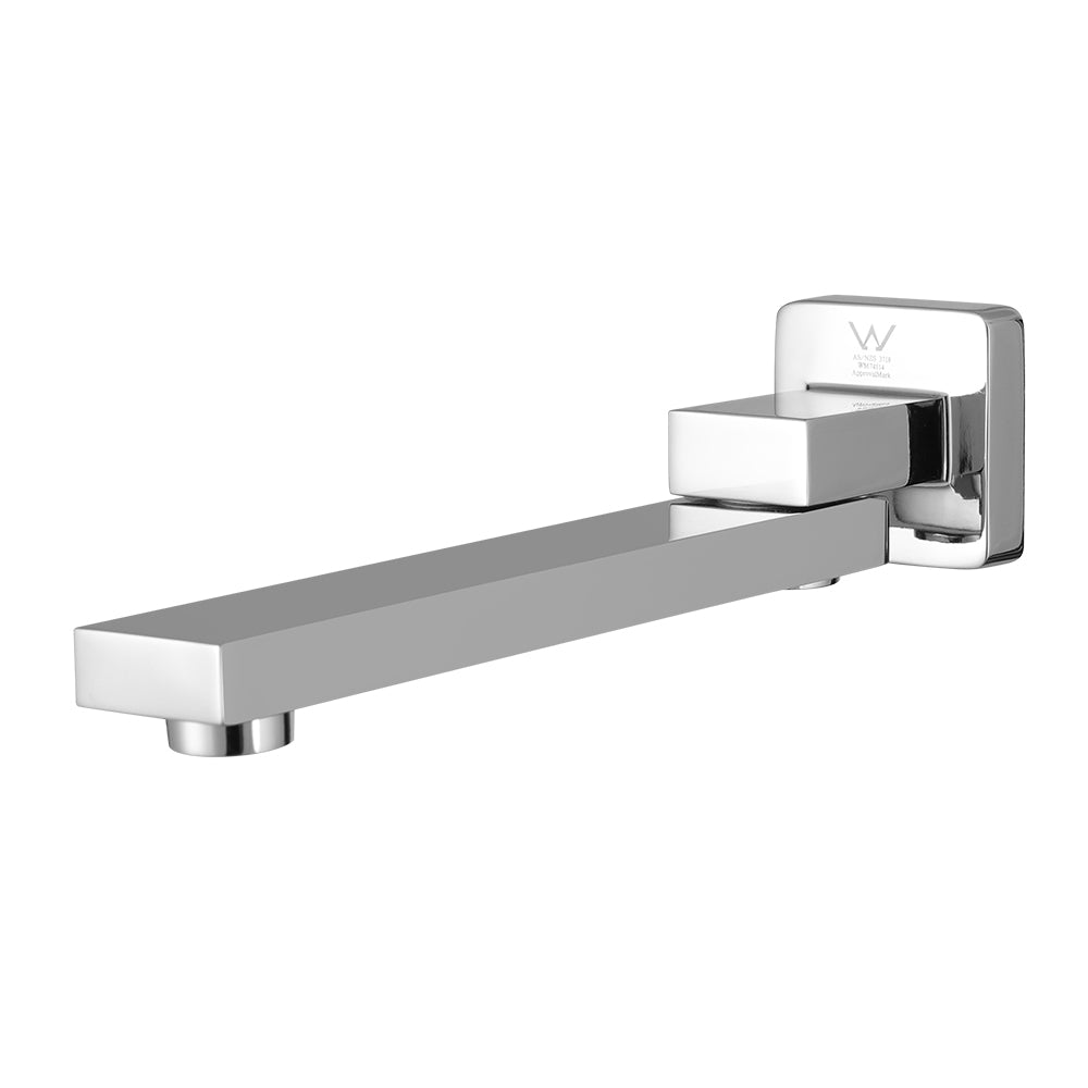 Bathroom Mixer Spout Wall Bath Tap Square Swivel Bathtub Chrome - Furniture > Bathroom > Tap & Sink Accessories - Rivercity House & Home Co. (ABN 18 642 972 209) - Affordable Modern Furniture Australia