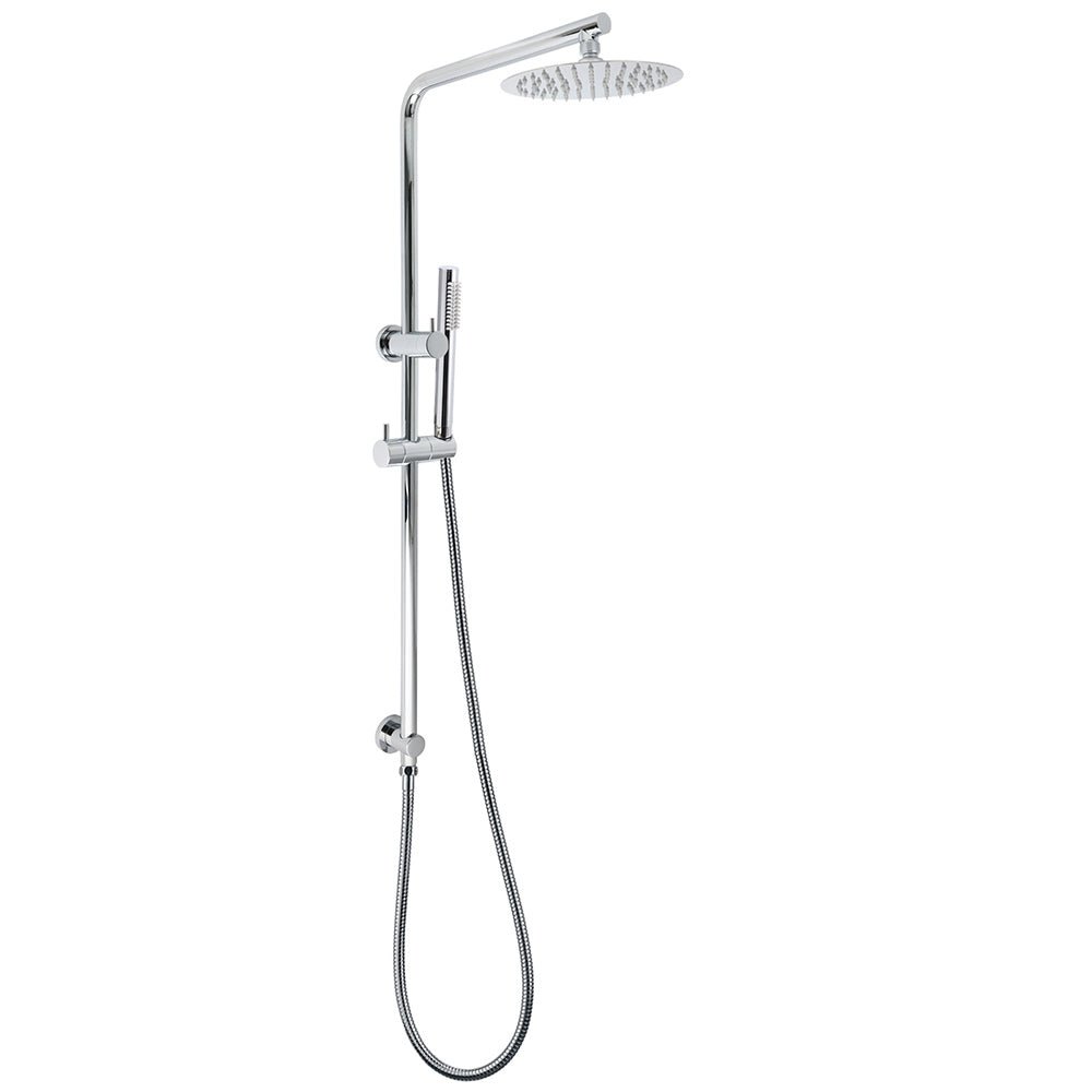 Bathroom Round 8" Rain Shower Head Single Mode Brass Handheld Spray Rail Arm Set - Furniture > Bathroom > Shower Heads & Screens - Rivercity House & Home Co. (ABN 18 642 972 209) - Affordable Modern Furniture Australia