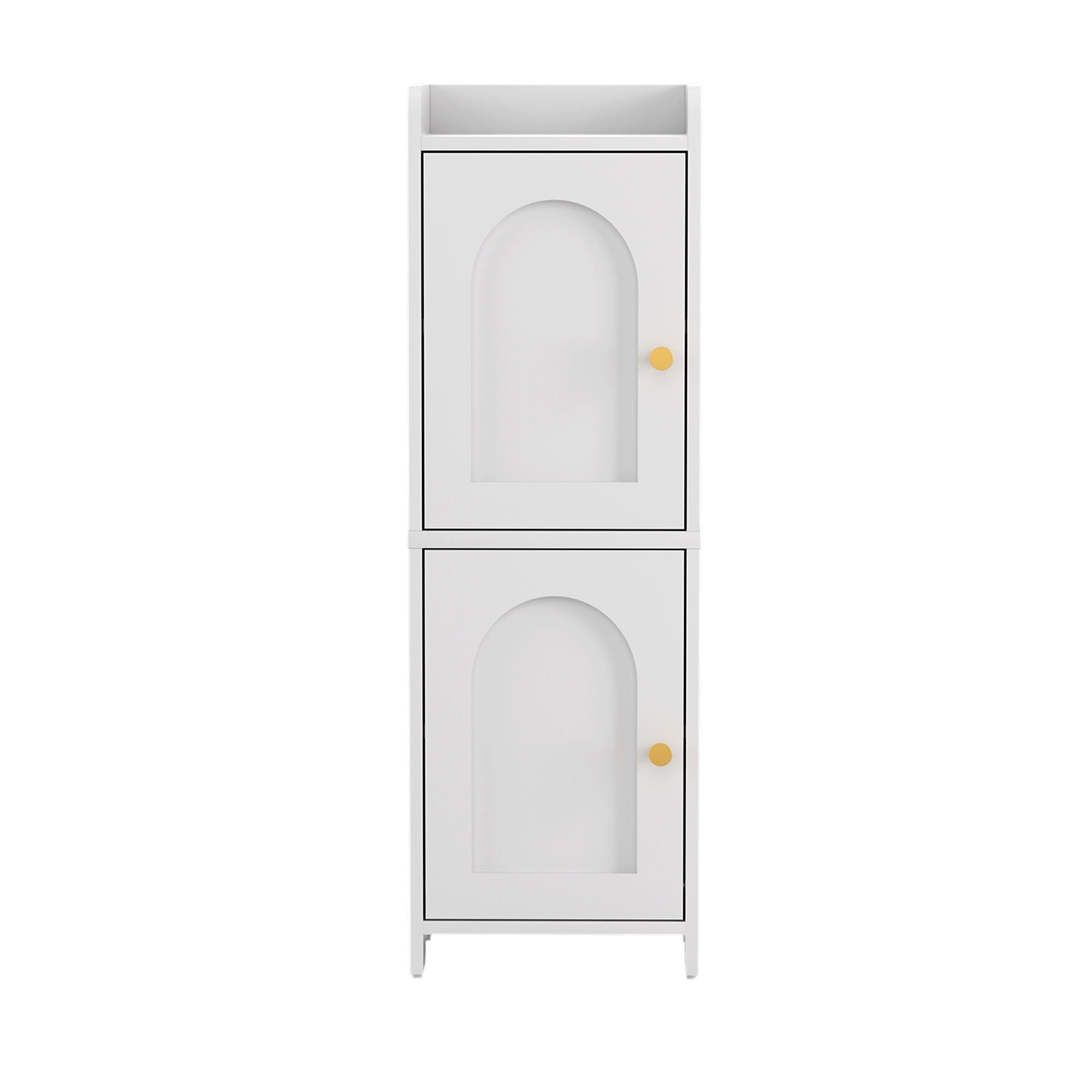 Bathroom Storage Cabinet 2 - Tier Slim Toilet Organizer Adjustable White - Furniture > Bathroom > Bathroom Cabinets, Cupboards & Storage - Rivercity House & Home Co. (ABN 18 642 972 209) - Affordable Modern Furniture Australia