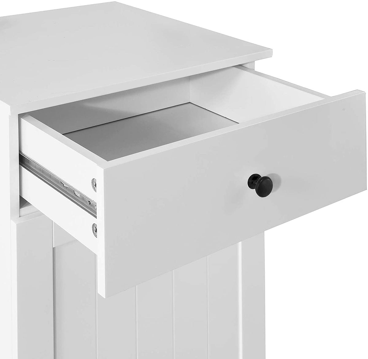 Bathroom Storage Cabinet with Laundry Basket and Drawer - White - Home & Garden > Storage > Clothing & Wardrobe Storage - Rivercity House & Home Co. (ABN 18 642 972 209) - Affordable Modern Furniture Australia