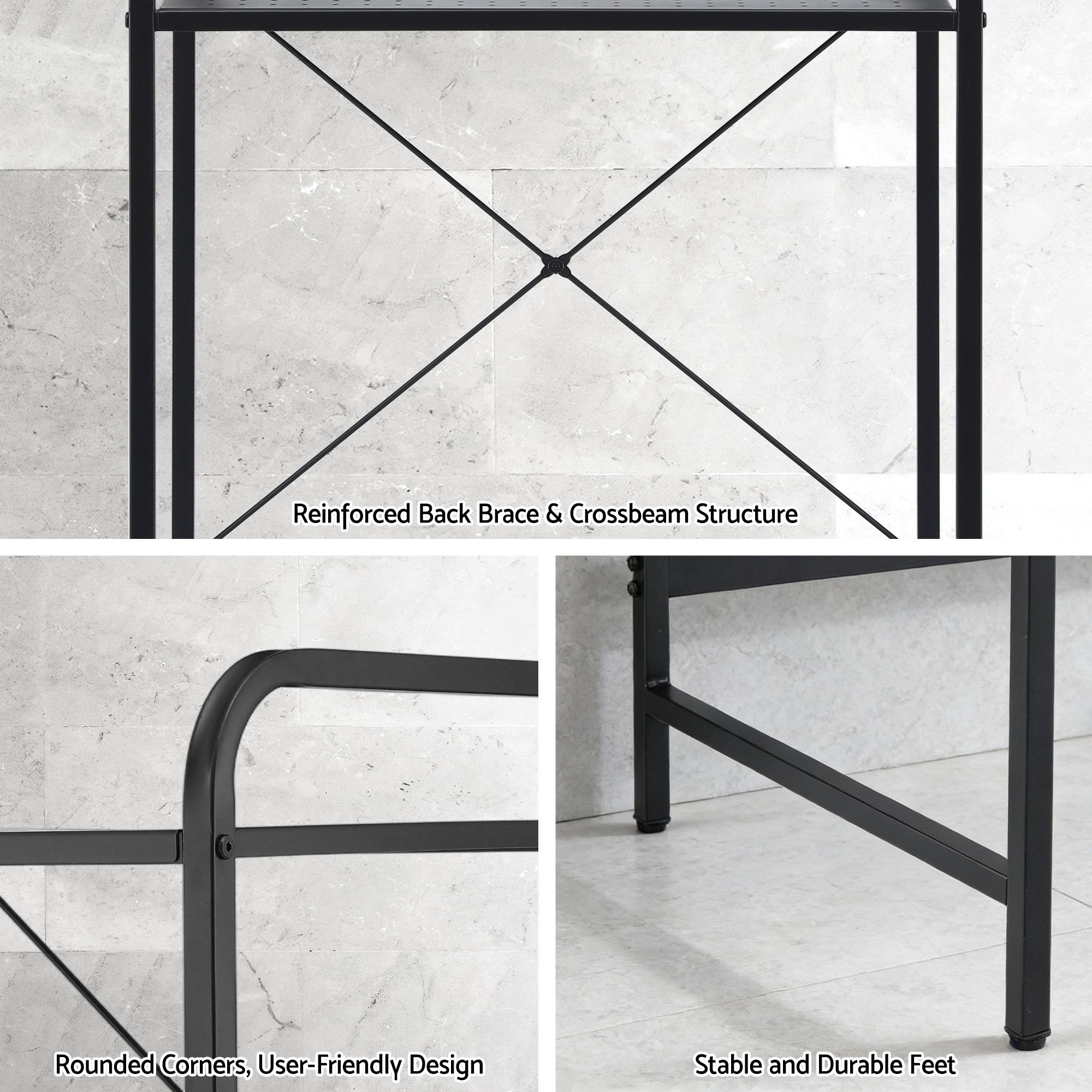 Bathroom Storage Shelf Over Washing Machine Toilet 3 Tier - Furniture > Bathroom > Bathroom Cabinets, Cupboards & Storage - Rivercity House & Home Co. (ABN 18 642 972 209) - Affordable Modern Furniture Australia