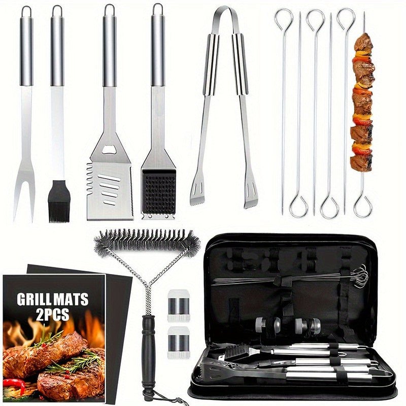 BBQ Grill Accessories Set (17pcs) - Appliances > Kitchen Appliances > Cooktops & Stoves - Rivercity House & Home Co. (ABN 18 642 972 209) - Affordable Modern Furniture Australia