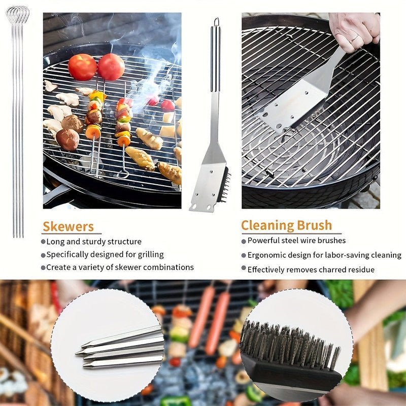 BBQ Grill Accessories Set (17pcs) - Appliances > Kitchen Appliances > Cooktops & Stoves - Rivercity House & Home Co. (ABN 18 642 972 209) - Affordable Modern Furniture Australia