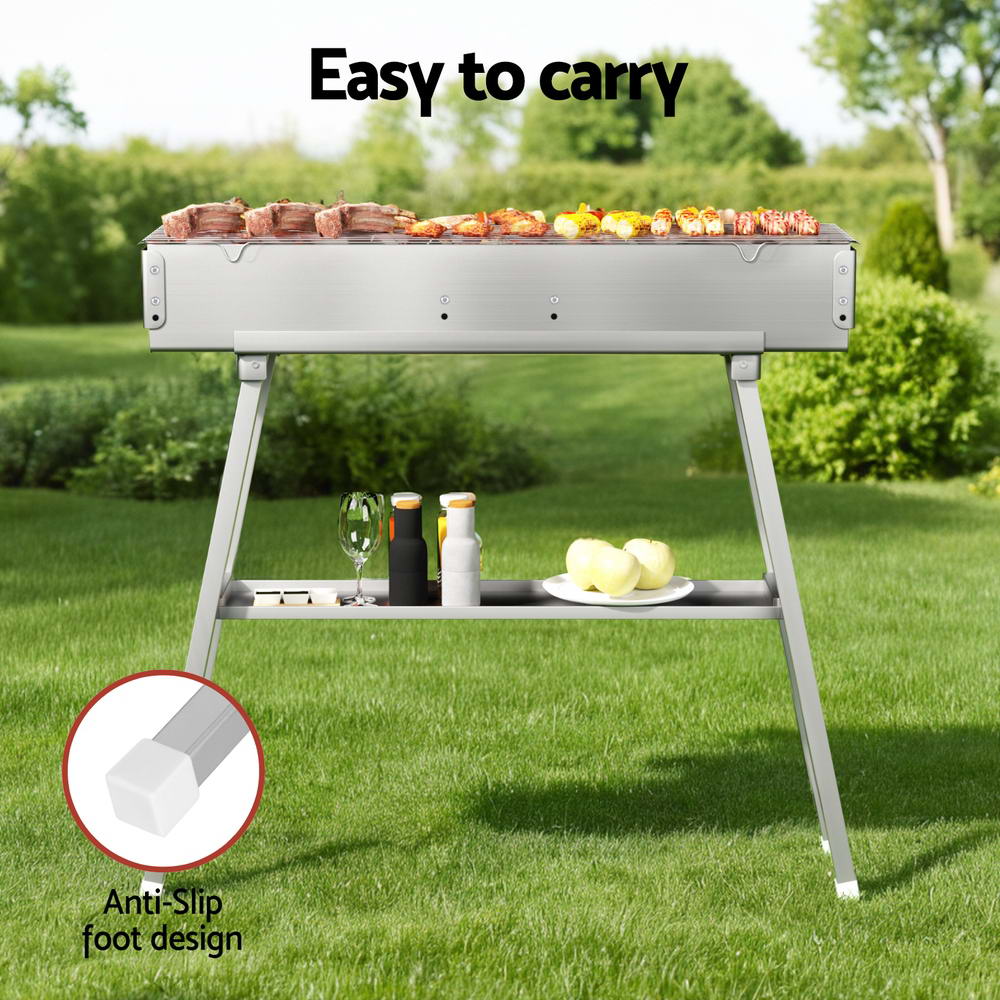 BBQ Grill Charcoal Smoker Barbecue Portable - Home & Garden > BBQ - Rivercity House & Home Co. (ABN 18 642 972 209) - Affordable Modern Furniture Australia
