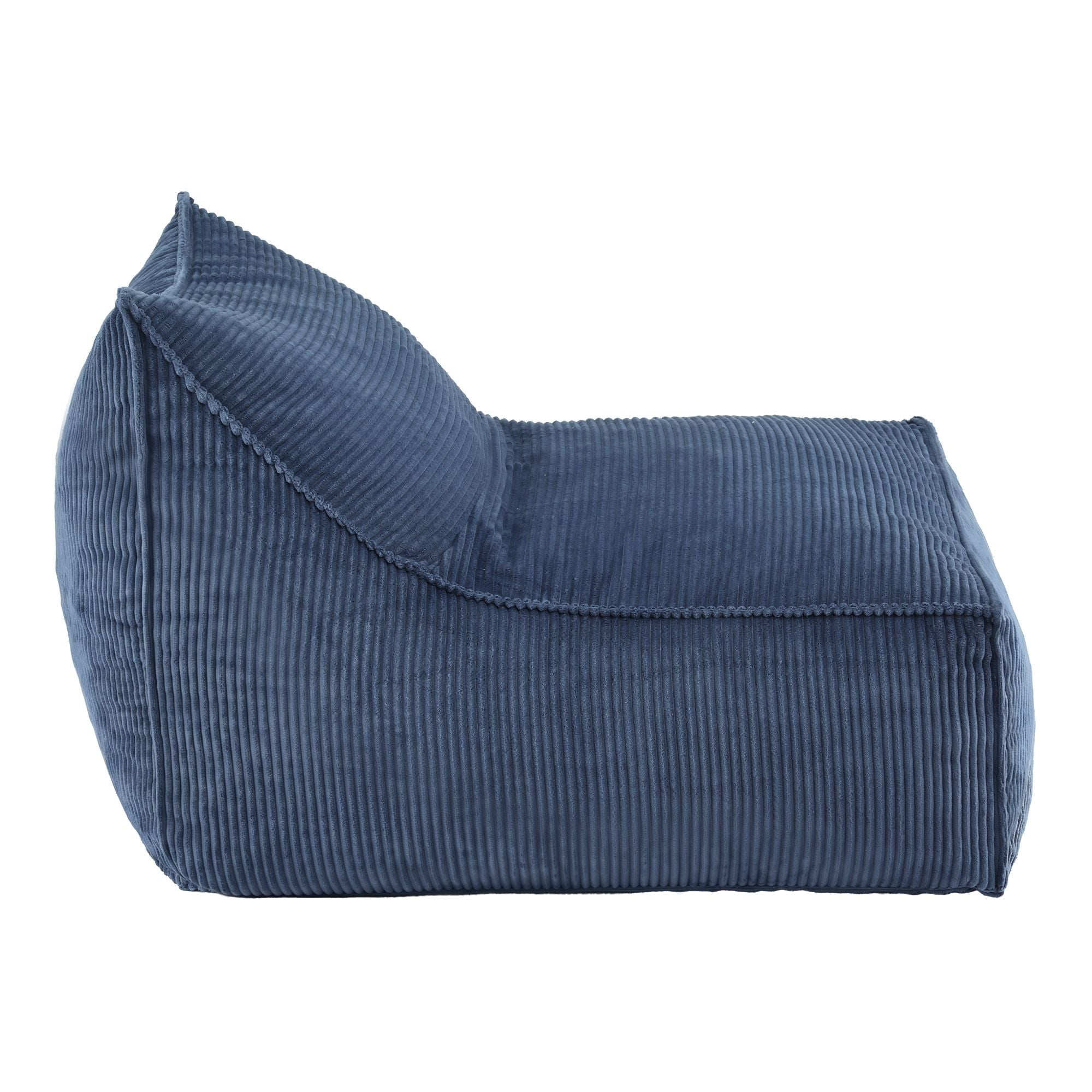 Bean Bag Chair Cover (No Filler) Soft Corduroy Stuffed Animal Storage Bean Bag Cover for Adults, Washable Lazy Sofa Cover for Living Room Bedroom, Blue - Furniture > Sofas > Sofa Accessories - Rivercity House & Home Co. (ABN 18 642 972 209) - Affordable Modern Furniture Australia