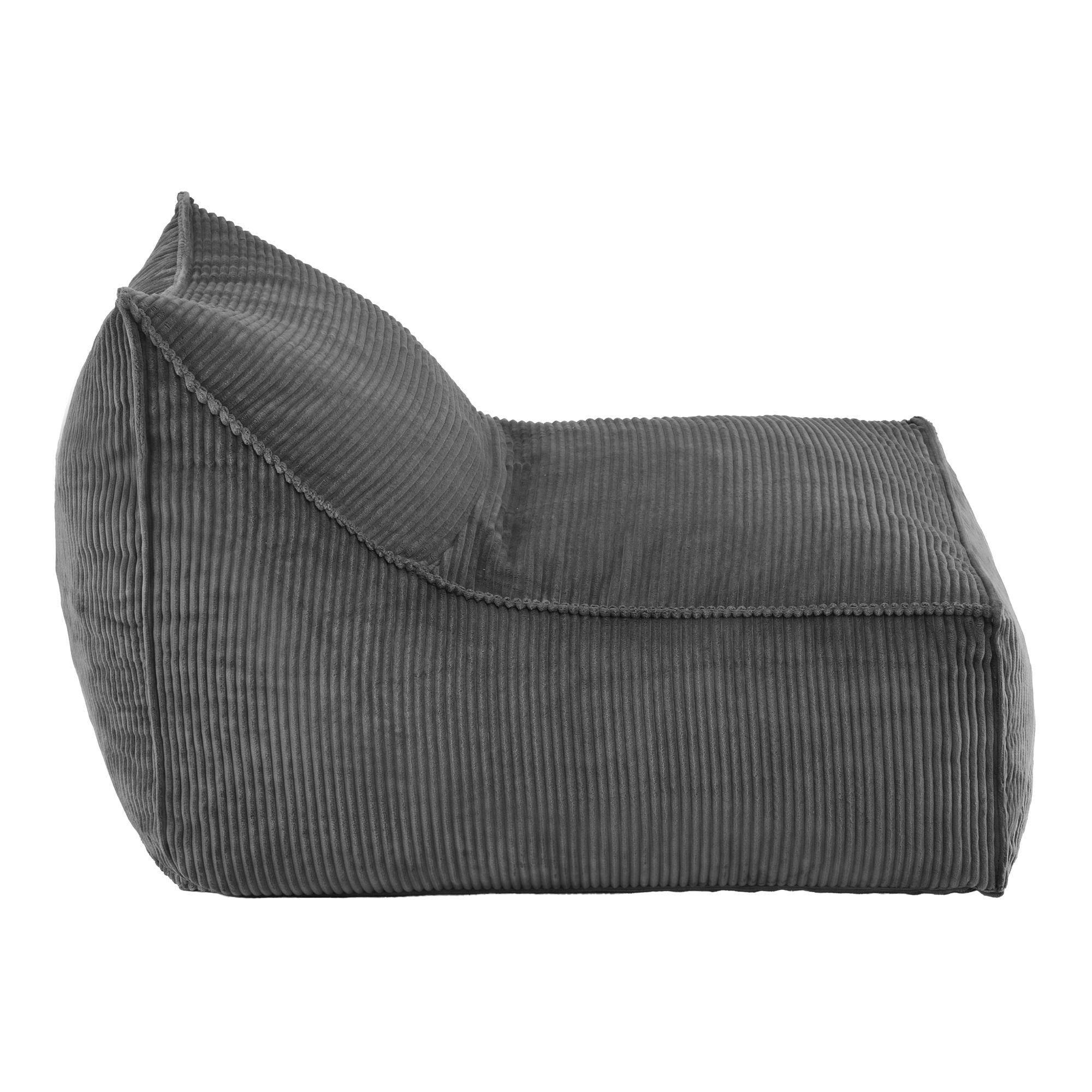 Bean Bag Chair Cover (No Filler) Soft Corduroy Stuffed Animal Storage Bean Bag Cover for Adults, Washable Lazy Sofa Cover for Living Room Bedroom, Grey - Furniture > Sofas > Sofa Accessories - Rivercity House & Home Co. (ABN 18 642 972 209) - Affordable Modern Furniture Australia