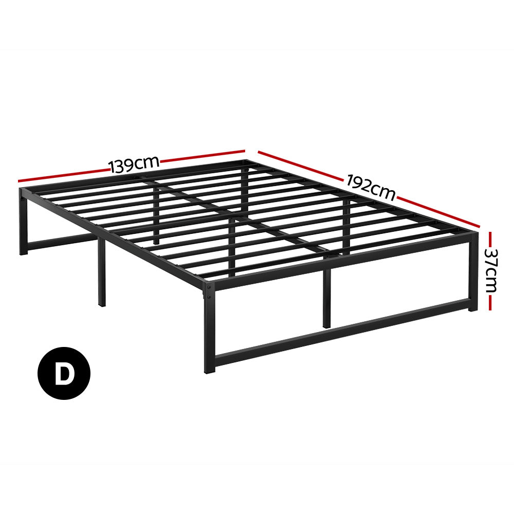 Bed Frame Double Size Metal Bed Frame TINO - Furniture > Bedroom > Beds & Bed Frames - Rivercity House & Home Co. (ABN 18 642 972 209) - Affordable Modern Furniture Australia