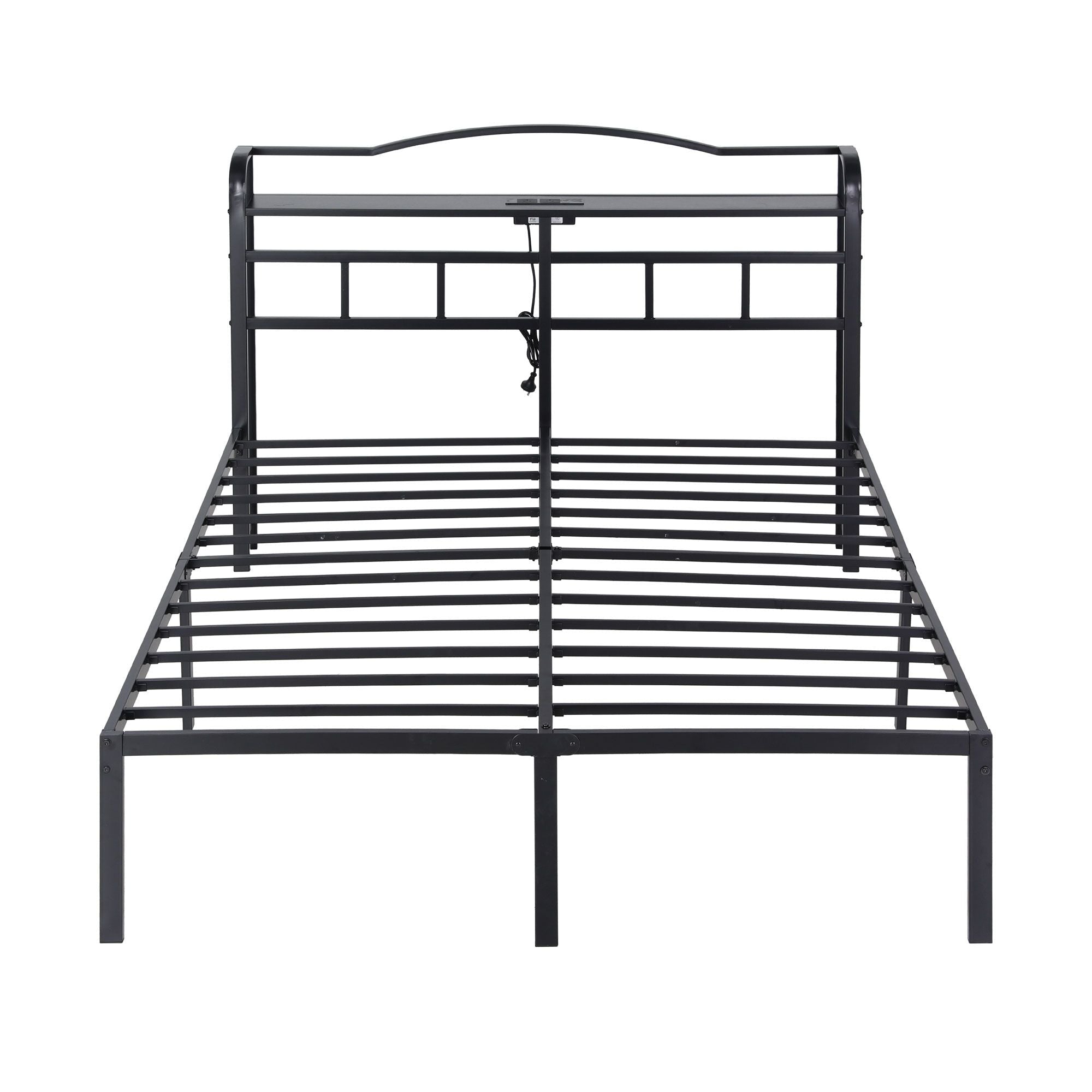 Bed Frame Double Size with Charging Station WAVE - Furniture > Bedroom > Beds & Bed Frames - Rivercity House & Home Co. (ABN 18 642 972 209) - Affordable Modern Furniture Australia