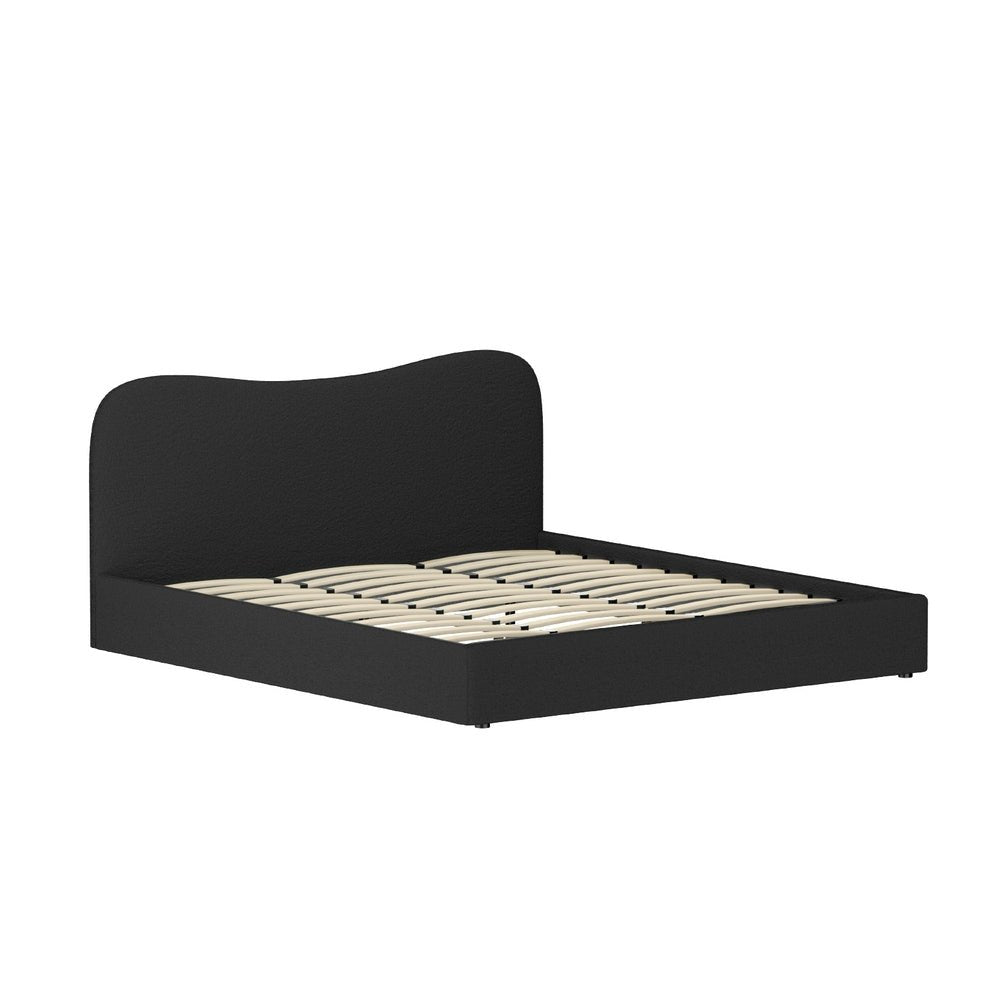 Bed Frame King Size Boucle DARA - Furniture > Bedroom > Beds & Bed Frames - Rivercity House & Home Co. (ABN 18 642 972 209) - Affordable Modern Furniture Australia