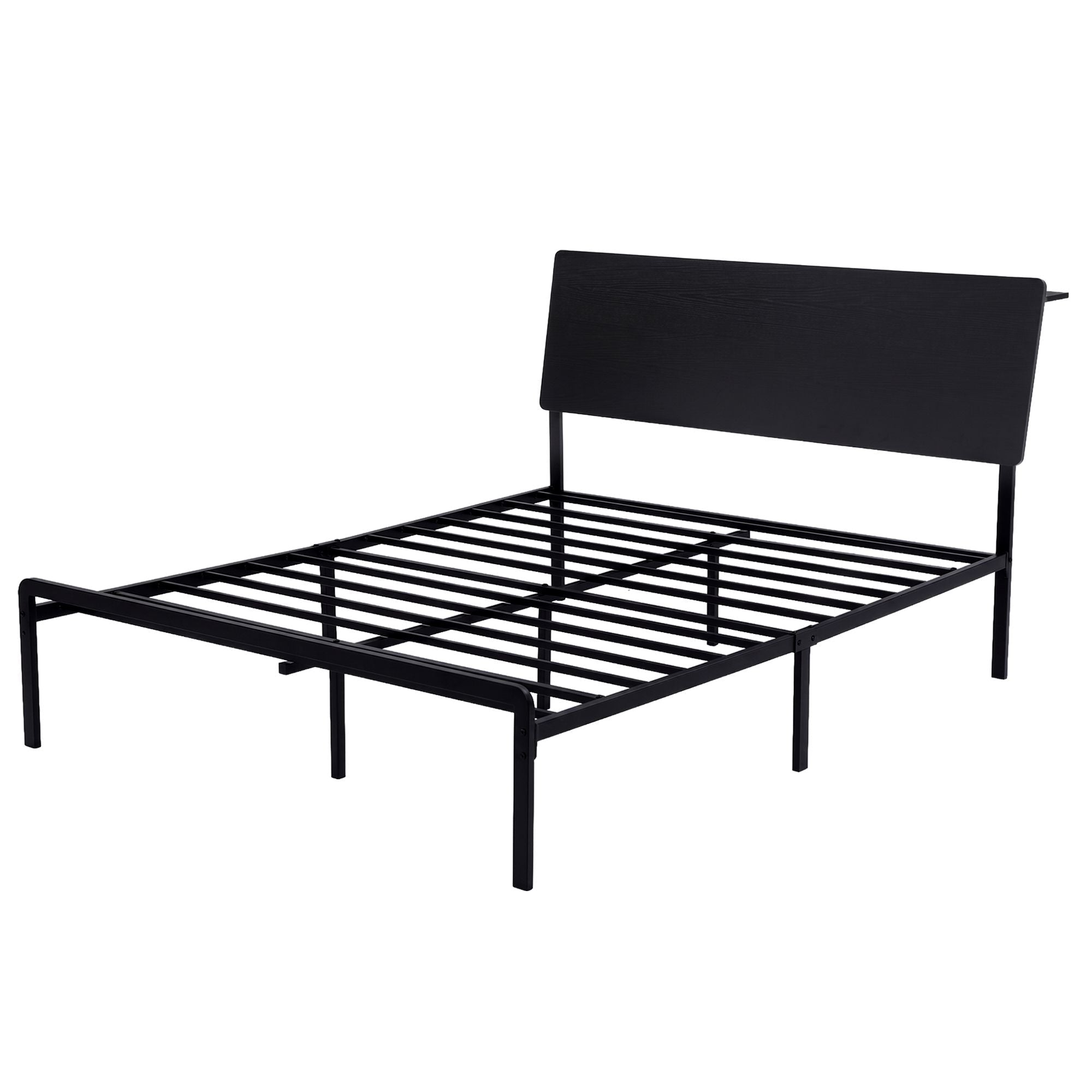Bed Frame Queen Size LED Metal Bed Base with Charging Station LAN - Furniture > Bedroom > Beds & Bed Frames - Rivercity House & Home Co. (ABN 18 642 972 209) - Affordable Modern Furniture Australia