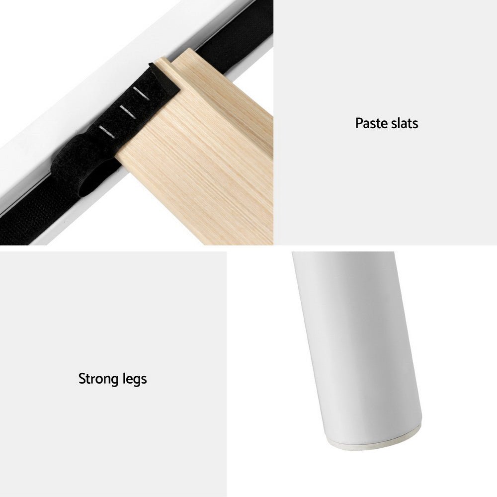 Bed Frame Queen Size Metal Bed Frame GROA - Furniture > Bedroom > Beds & Bed Frames - Rivercity House & Home Co. (ABN 18 642 972 209) - Affordable Modern Furniture Australia