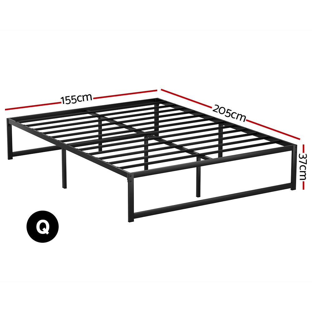 Bed Frame Queen Size Metal Bed Frame TINO - Furniture > Bedroom > Beds & Bed Frames - Rivercity House & Home Co. (ABN 18 642 972 209) - Affordable Modern Furniture Australia