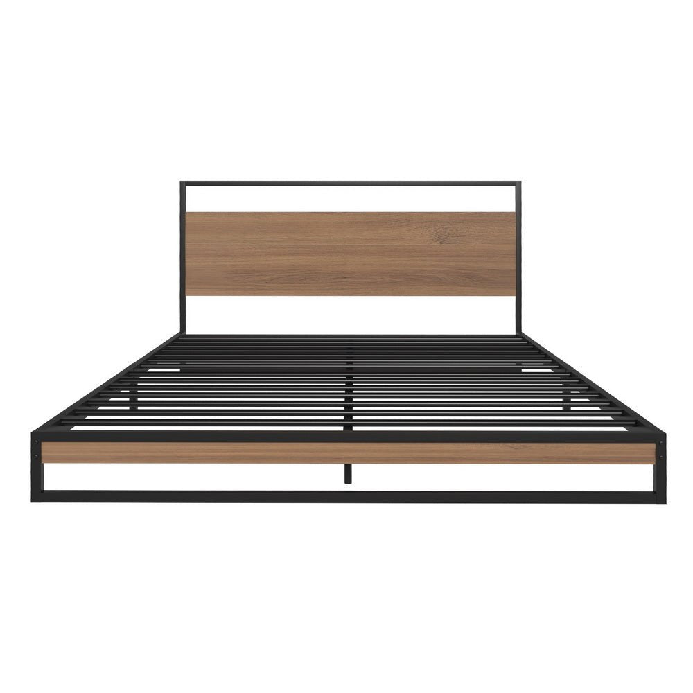 Bed Frame Queen Size Metal Frame DANE with Mattress - Furniture > Bedroom > Beds & Bed Frames - Rivercity House & Home Co. (ABN 18 642 972 209) - Affordable Modern Furniture Australia