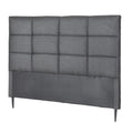 Bed Headboard Double Bedhead Linen Fabric Charcoal