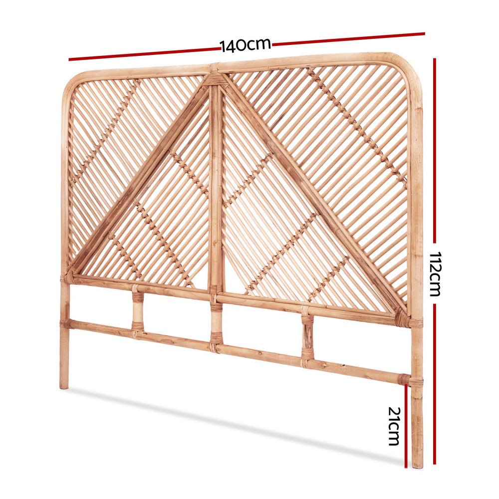 Bed Headboard Double Bedhead Rattan - FRED Pine - Furniture > Bedroom > Headboards - Rivercity House & Home Co. (ABN 18 642 972 209) - Affordable Modern Furniture Australia