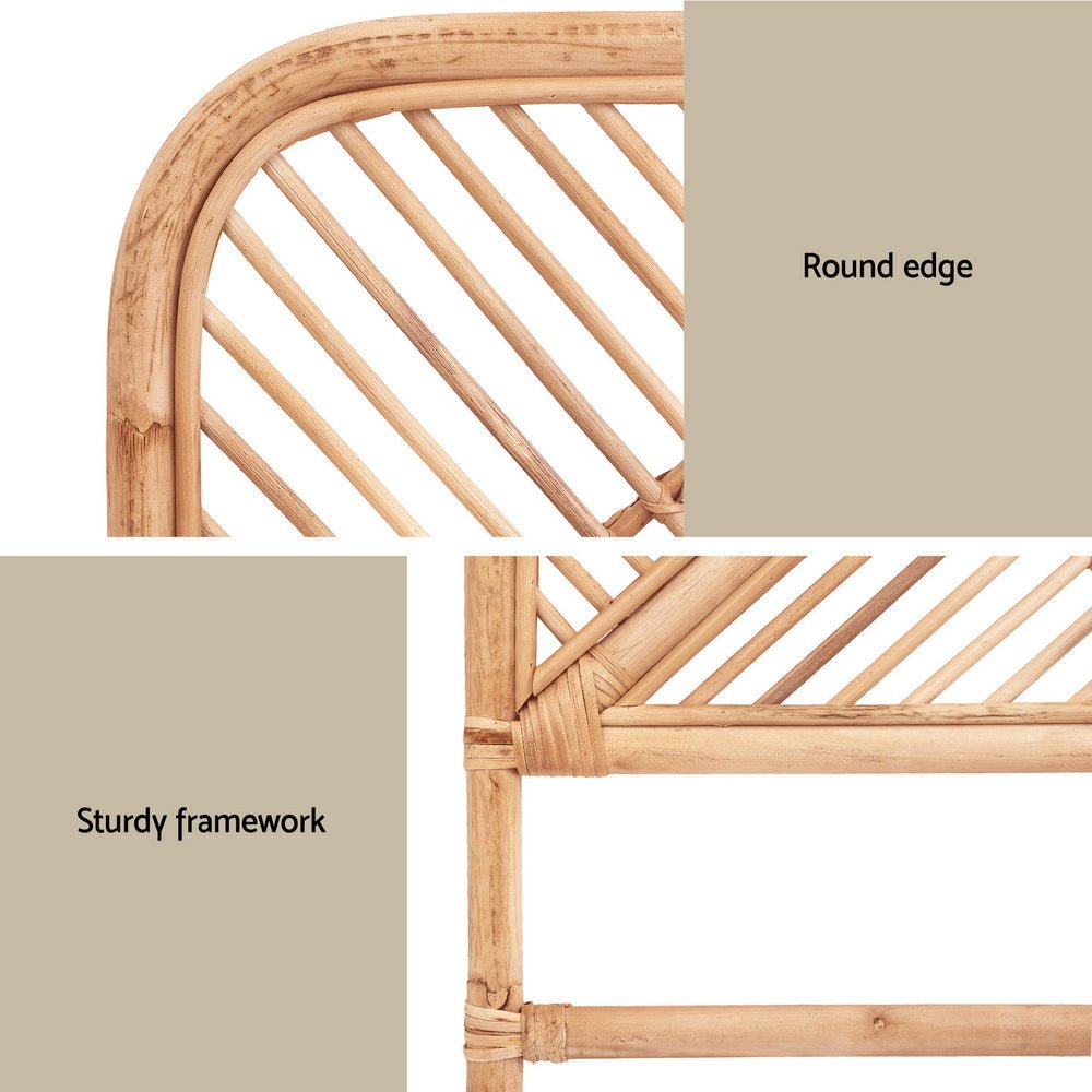 Bed Headboard Double Bedhead Rattan - FRED Pine - Furniture > Bedroom > Headboards - Rivercity House & Home Co. (ABN 18 642 972 209) - Affordable Modern Furniture Australia