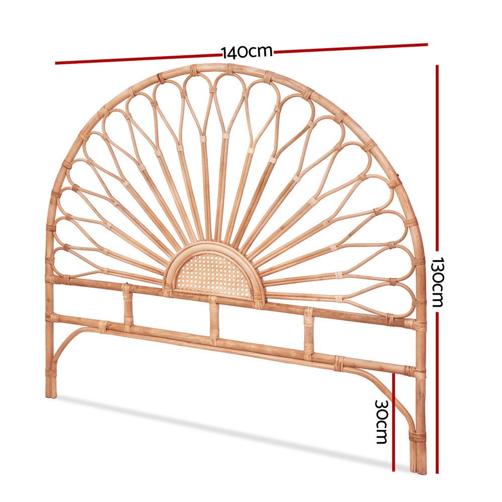 Bed Headboard Double Bedhead Rattan - MARI Pine - Furniture > Bedroom > Headboards - Rivercity House & Home Co. (ABN 18 642 972 209) - Affordable Modern Furniture Australia